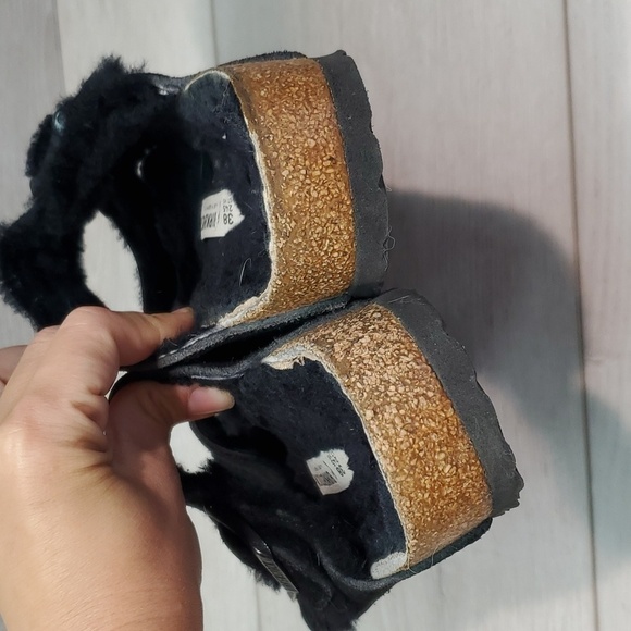 Birkenstock Women Arizona Comfort Suede Shearling Sandals shoes sz 38/7 - Picture 8 of 12